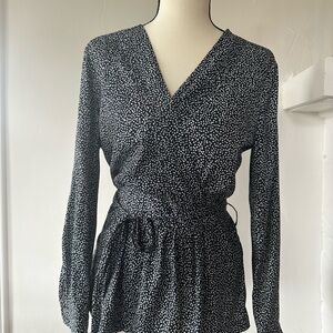 Banana Republic Black and White Blouse